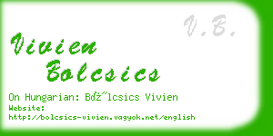 vivien bolcsics business card